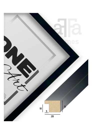 Ramka Hekla MDF czarna