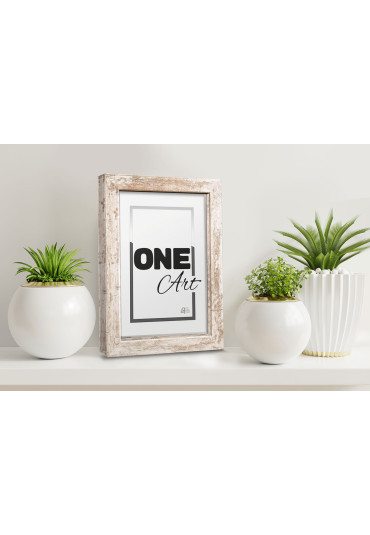 Ramka Hekla MDF bielona sosna