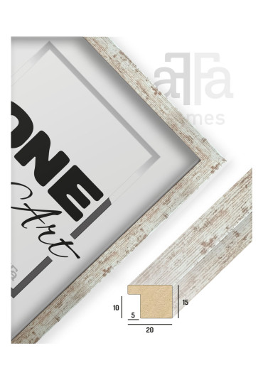 Ramka Hekla MDF bielona sosna