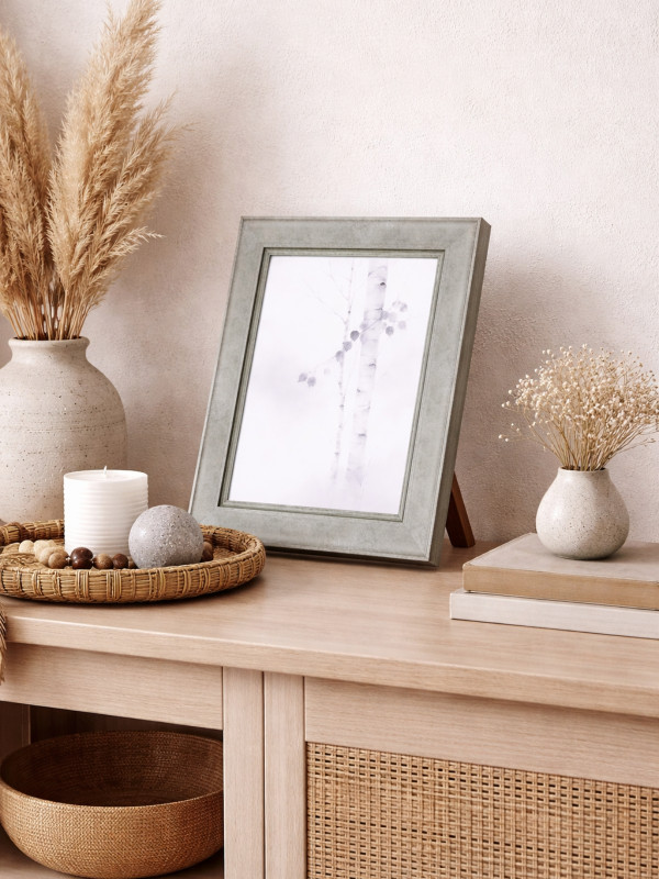 Barokowa ramka Bel Srebrny