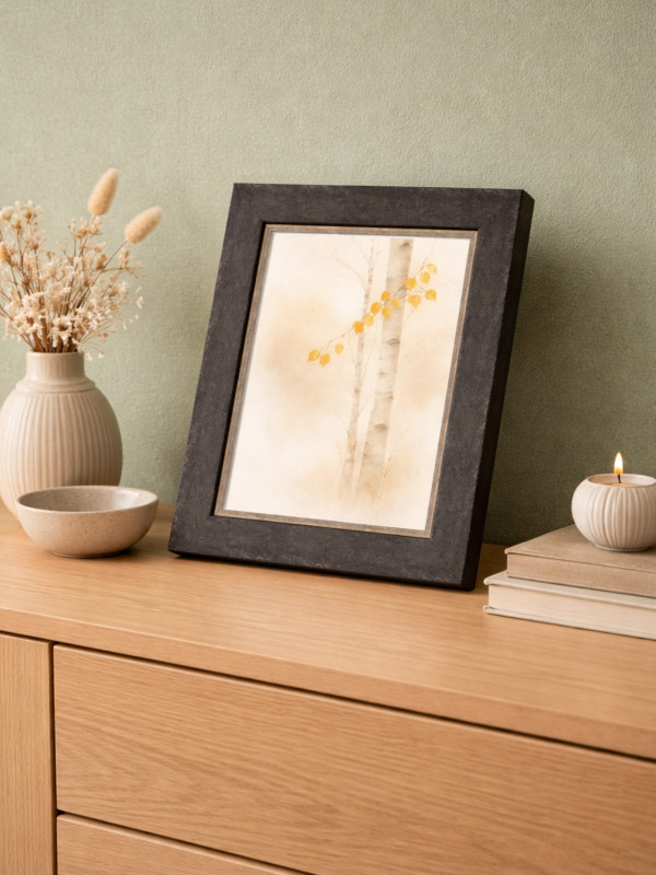 Drewniana ramka Gina grafitowa