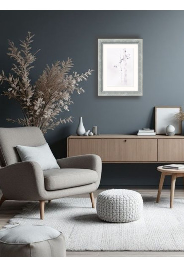 Barokowa ramka Bel Srebrny