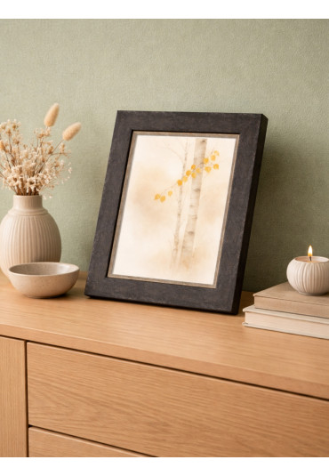 Drewniana ramka Gina grafitowa