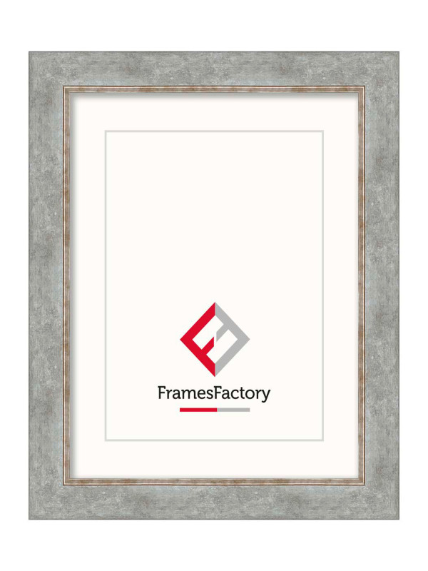 Drewniana ramka Gina szara