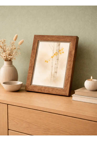 Drewniana ramka Gina miedziana