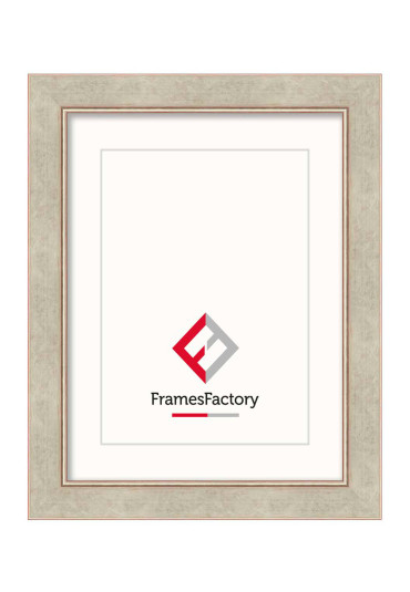 Drewniana ramka Gina srebrna