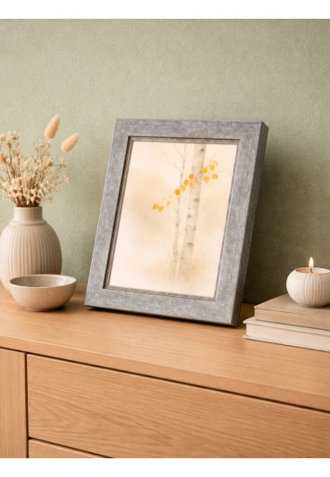 Drewniana ramka Gina szara