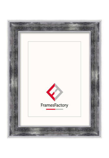 Barokowa ramka Trizia Czarno srebrna