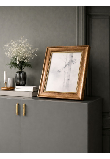 Barokowa ramka Trizia Miedzianozłota