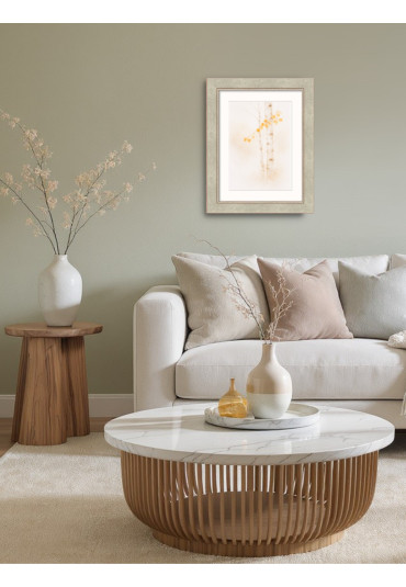 Drewniana ramka Gina srebrna