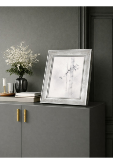 Barokowa ramka Trizia Srebrna