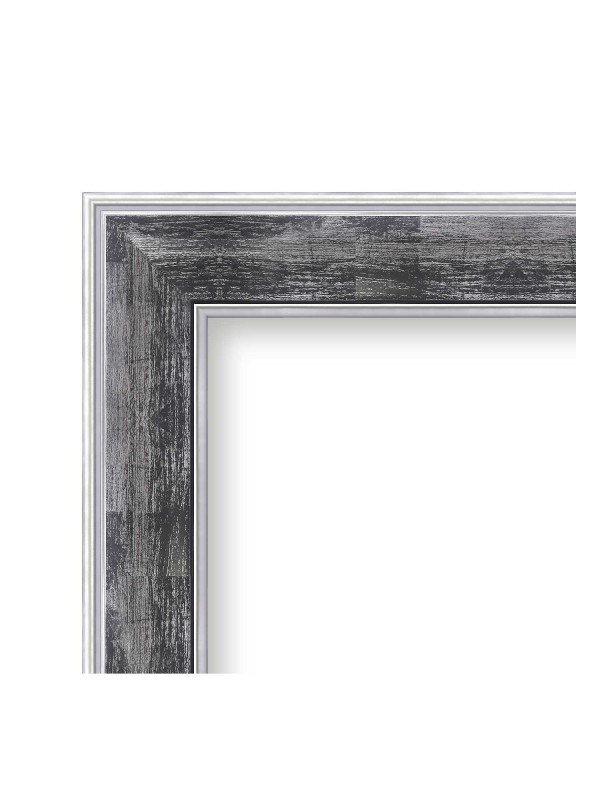 Barokowa ramka Trizia Czarno srebrna