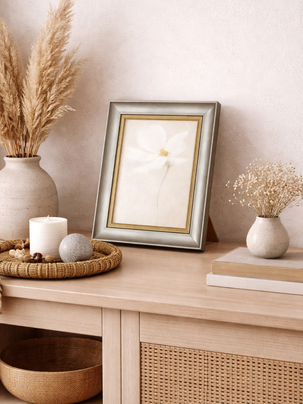 Barokowa ramka Aria srebrna