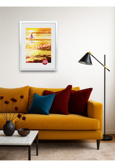 Ramka prosta California biała