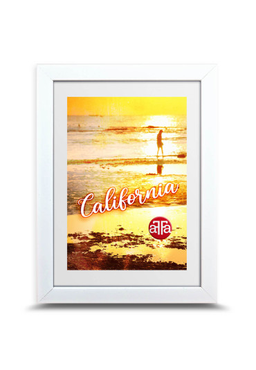 Ramka prosta California biała