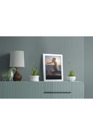 Ramka prosta California biała