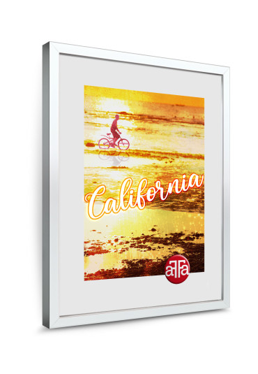 Ramka prosta California biała