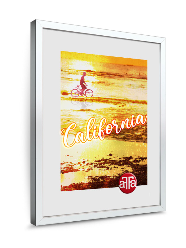 Ramka prosta California biała