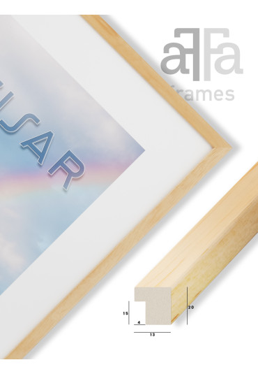 Ramka drewniana Tisar naturalna