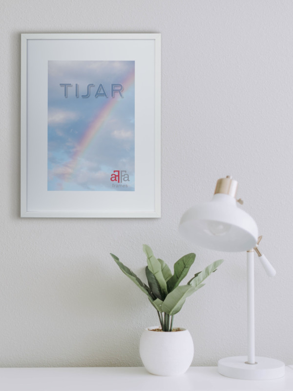 Ramka drewniana Tisar biała
