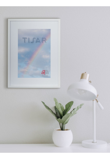 Ramka drewniana Tisar biała