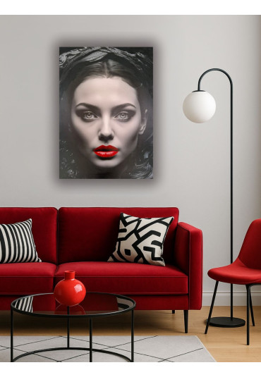 obraz na płótnie z elementami malowanymi ręcznie 50x70