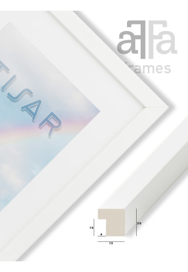Ramka drewniana Tisar biała