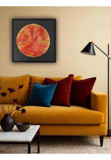 obraz strukturalny w ramie czarnej,  100% handmade, format  50x50