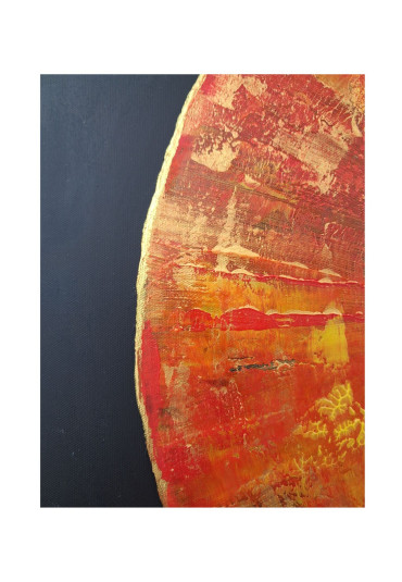 obraz strukturalny w ramie czarnej,  100% handmade, format  50x50