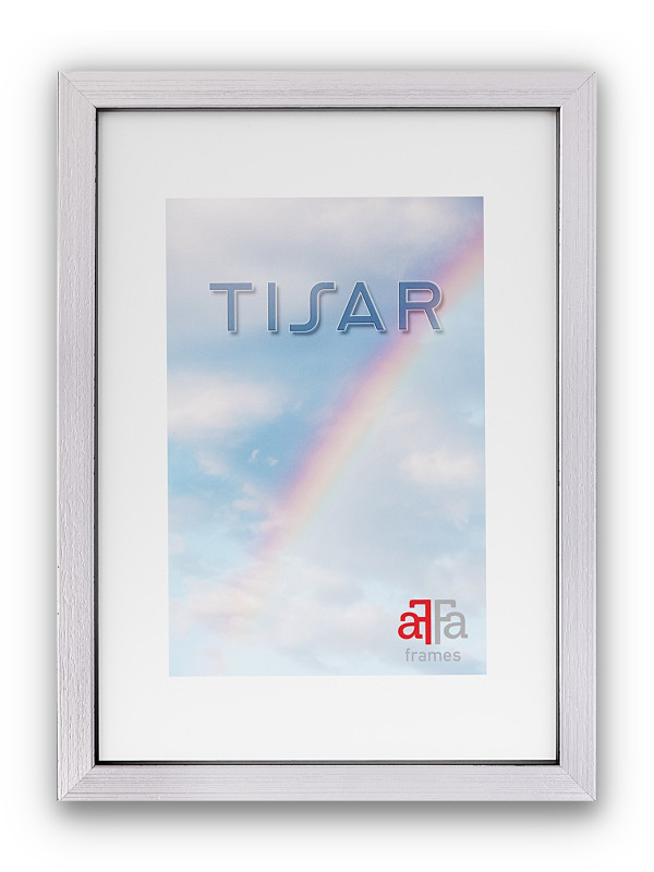 Ramka drewniana Tisar srebrna