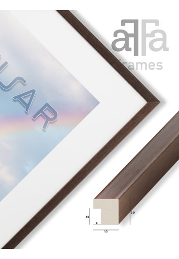 Ramka drewniana Tisar brązowa