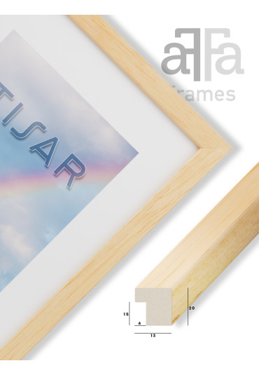 Ramka drewniana Tisar naturalna