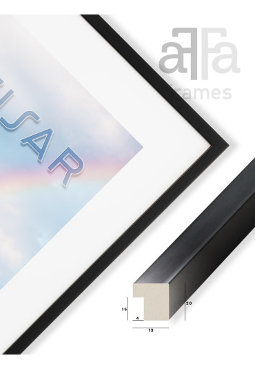 Ramka drewniana Tisar czarna