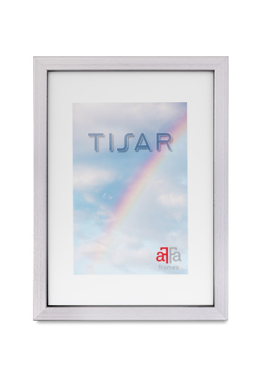 Ramka drewniana Tisar srebrna