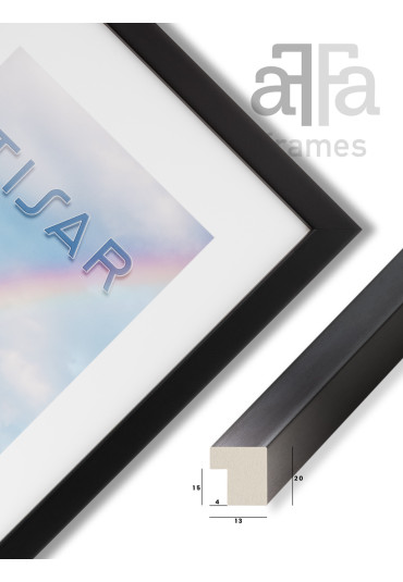 Ramka drewniana Tisar czarna