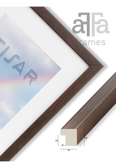 Ramka drewniana Tisar brązowa