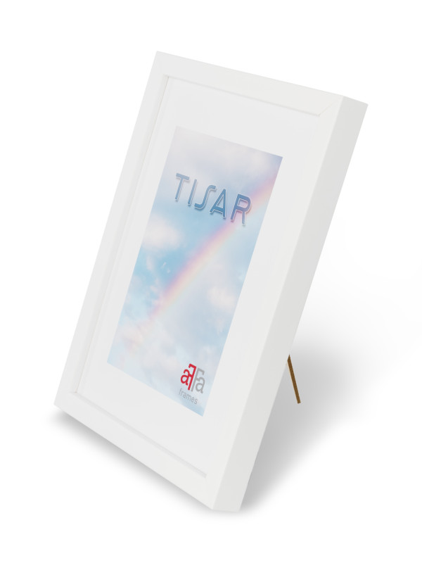 Ramka drewniana Tisar biała