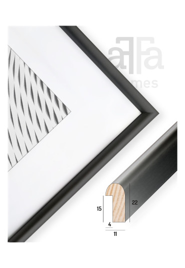 Drewniana ramka Finger czarna