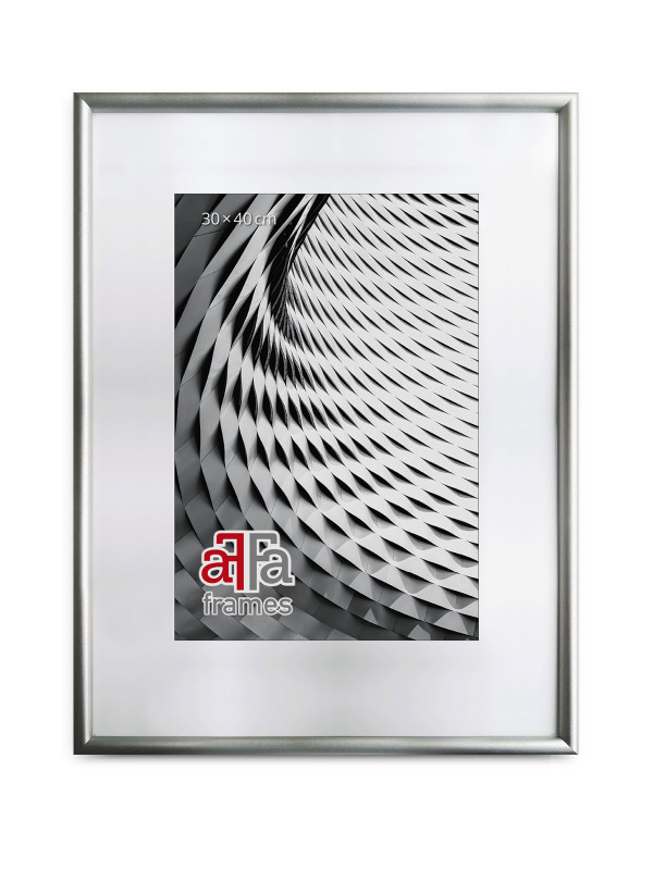 Drewniana ramka Finger srebrna