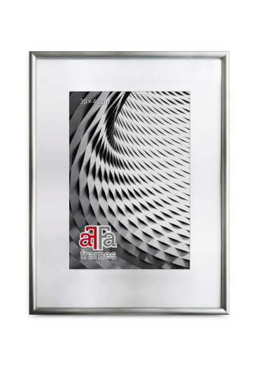 Drewniana ramka Finger srebrna