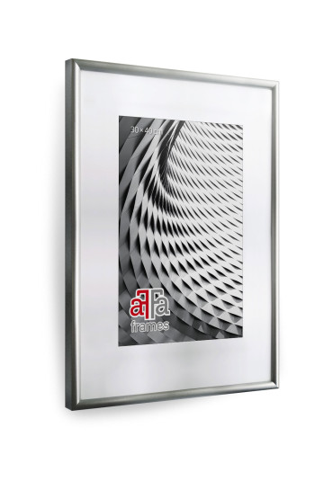 Drewniana ramka Finger srebrna