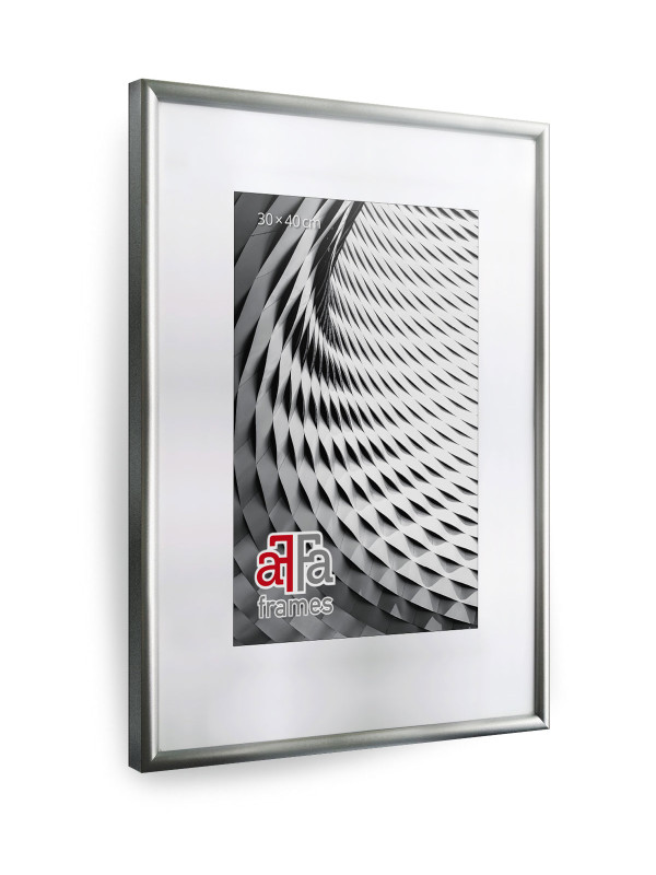 Drewniana ramka Finger srebrna