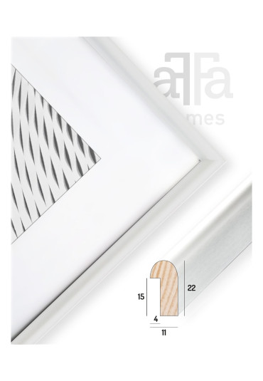 Drewniana ramka Finger biała