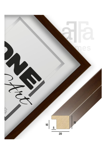 Ramka Hekla MDF brązowa